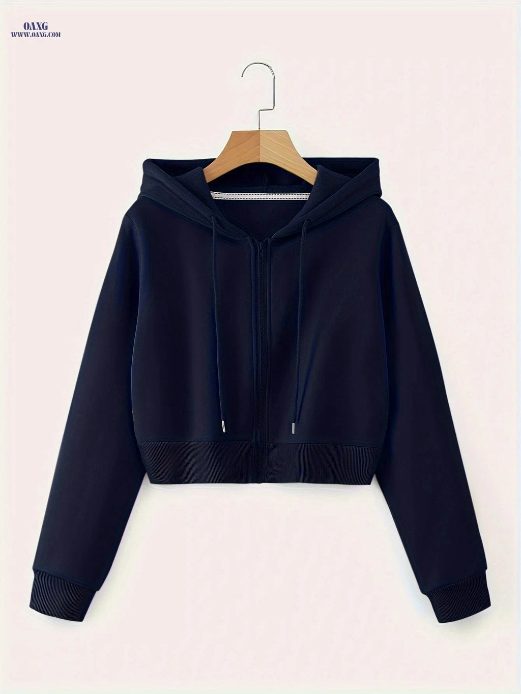 OAXG Women's Hooded Zip-Up Sweatshirt - Casual Fall Fashion Top   OAXG 