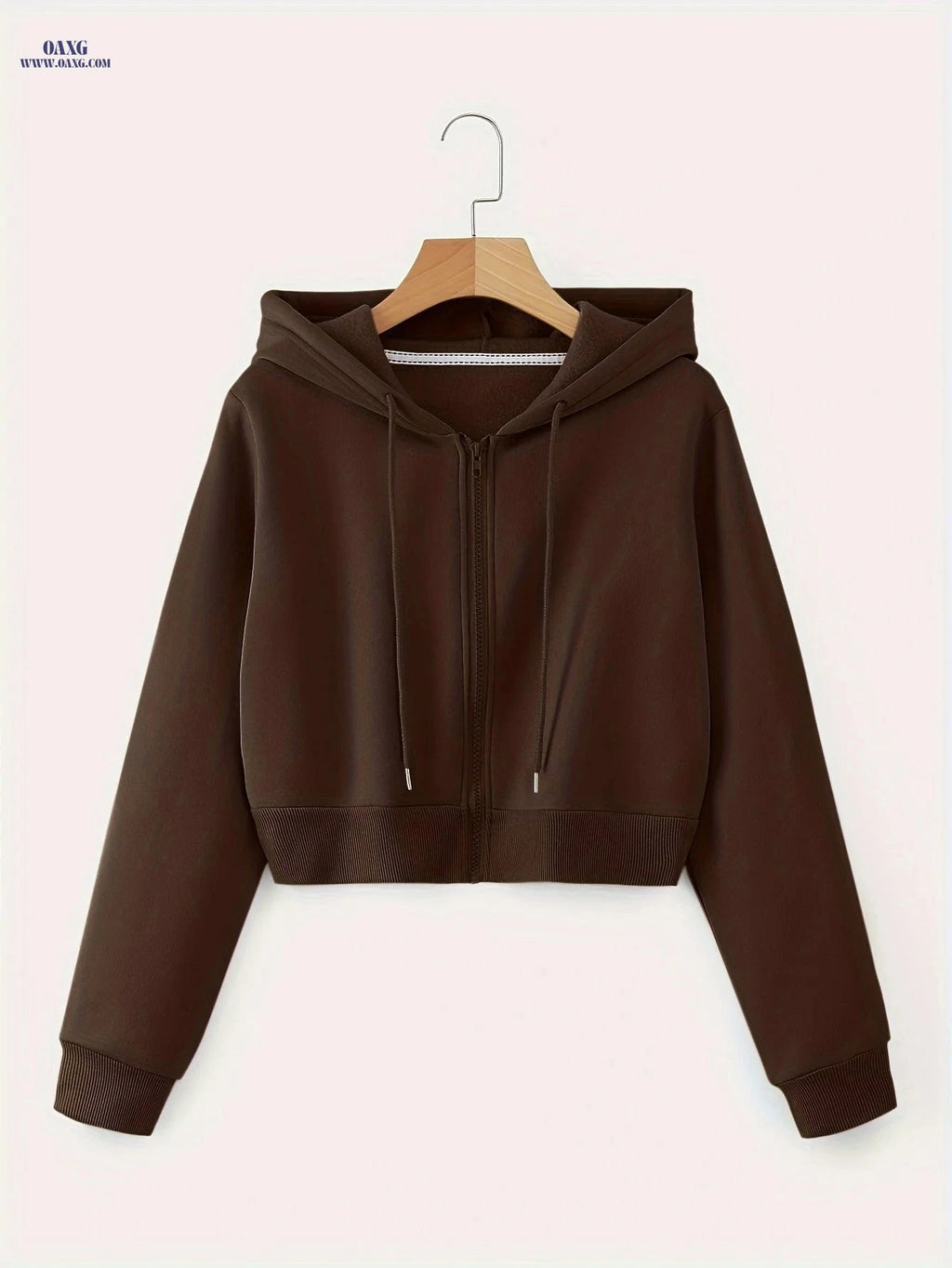 OAXG Women's Hooded Zip-Up Sweatshirt - Casual Fall Fashion Top   OAXG 