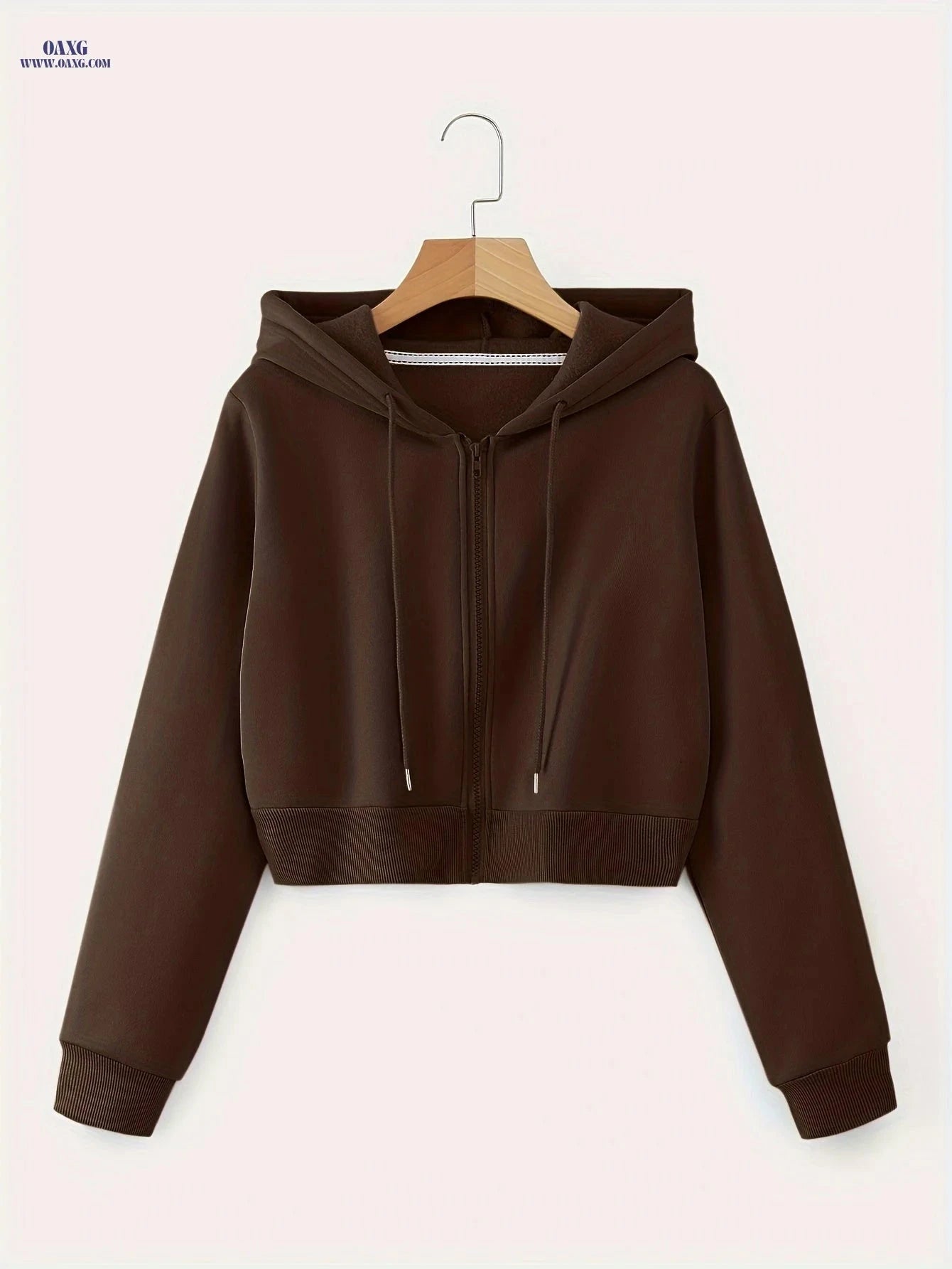 OAXG Women's Hooded Zip-Up Sweatshirt - Casual Fall Fashion Top   OAXG 