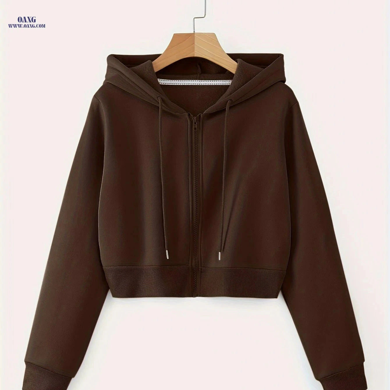 OAXG Women's Hooded Zip-Up Sweatshirt - Casual Fall Fashion Top   OAXG 