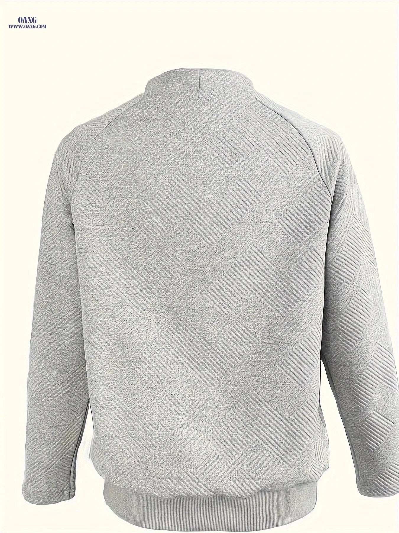 OAXG Women's Mock Neck Pullover Sweatshirt - Elegant Fall Style   OAXG 