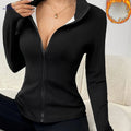 OAXG Women's Velvet Jacket Coat - Tight Fit, Elegant Style   OAXG 