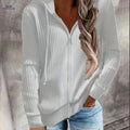 OAXG Women's Zip Up Hoodies - Casual Long Sleeve Sweatshirt   OAXG 