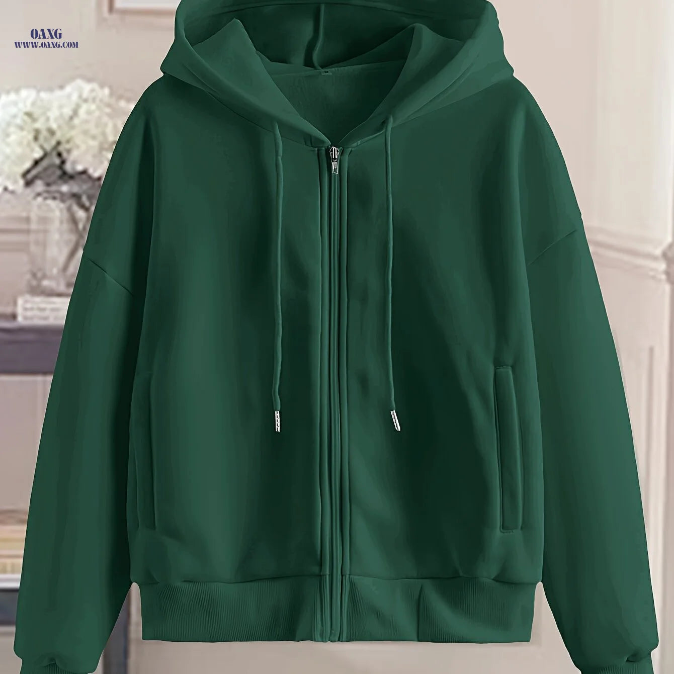 Women's Fashion Zip-Up Hoodie   OAXG 