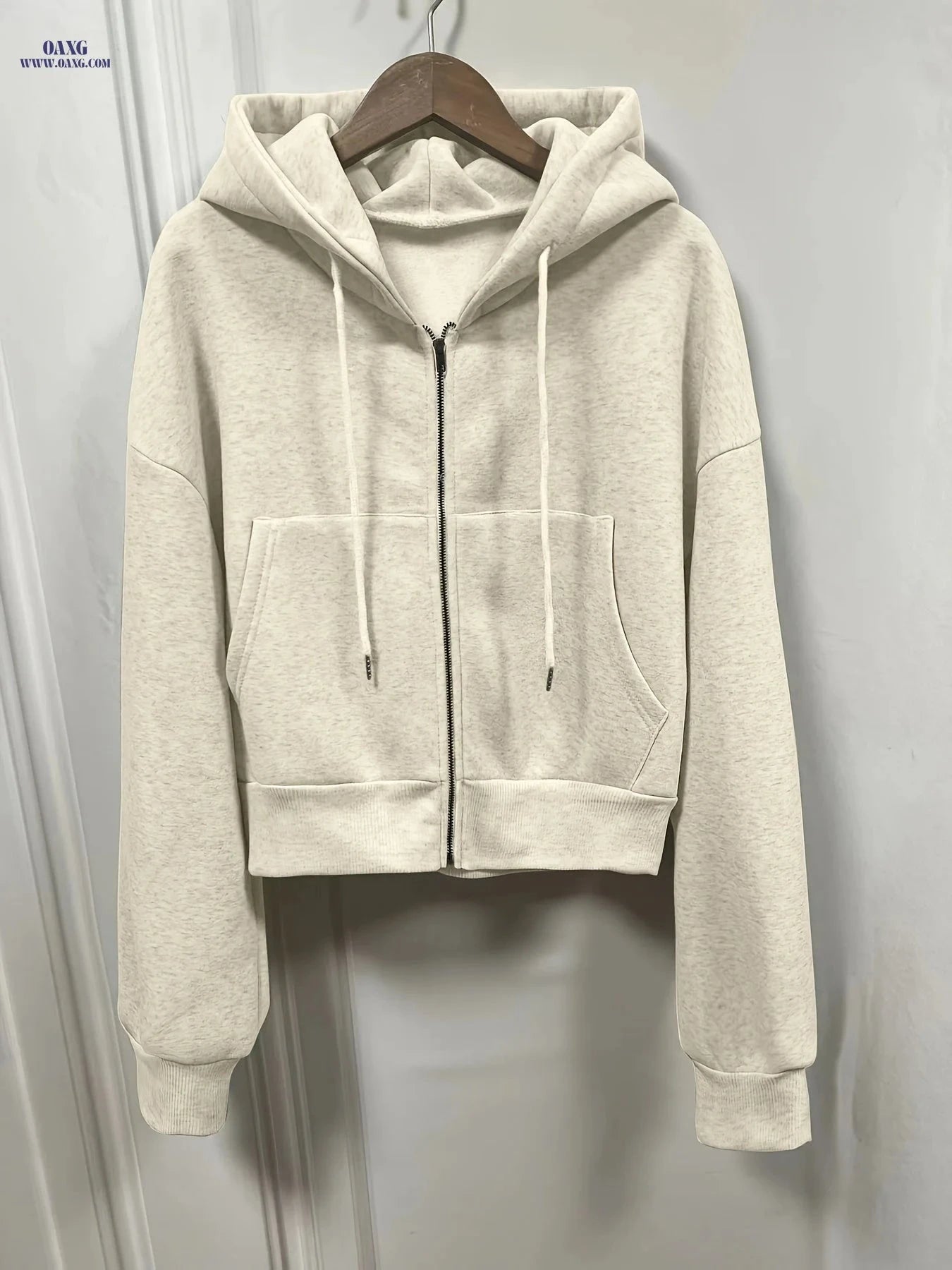 OAXG Y2K Hooded Sweatshirt - 95% Polyester, Solid Color Design   OAXG 