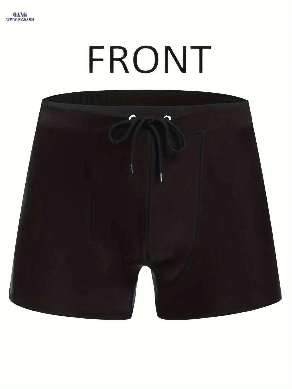 OUDASI Men's Solid Color Skinny Sports Shorts - High Stretch & Drawstring   OAXG Black / S