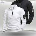 Pearson Men's Henley Shirt - Zippered, Casual Sportswear, Large Fit   OAXG White / FR S