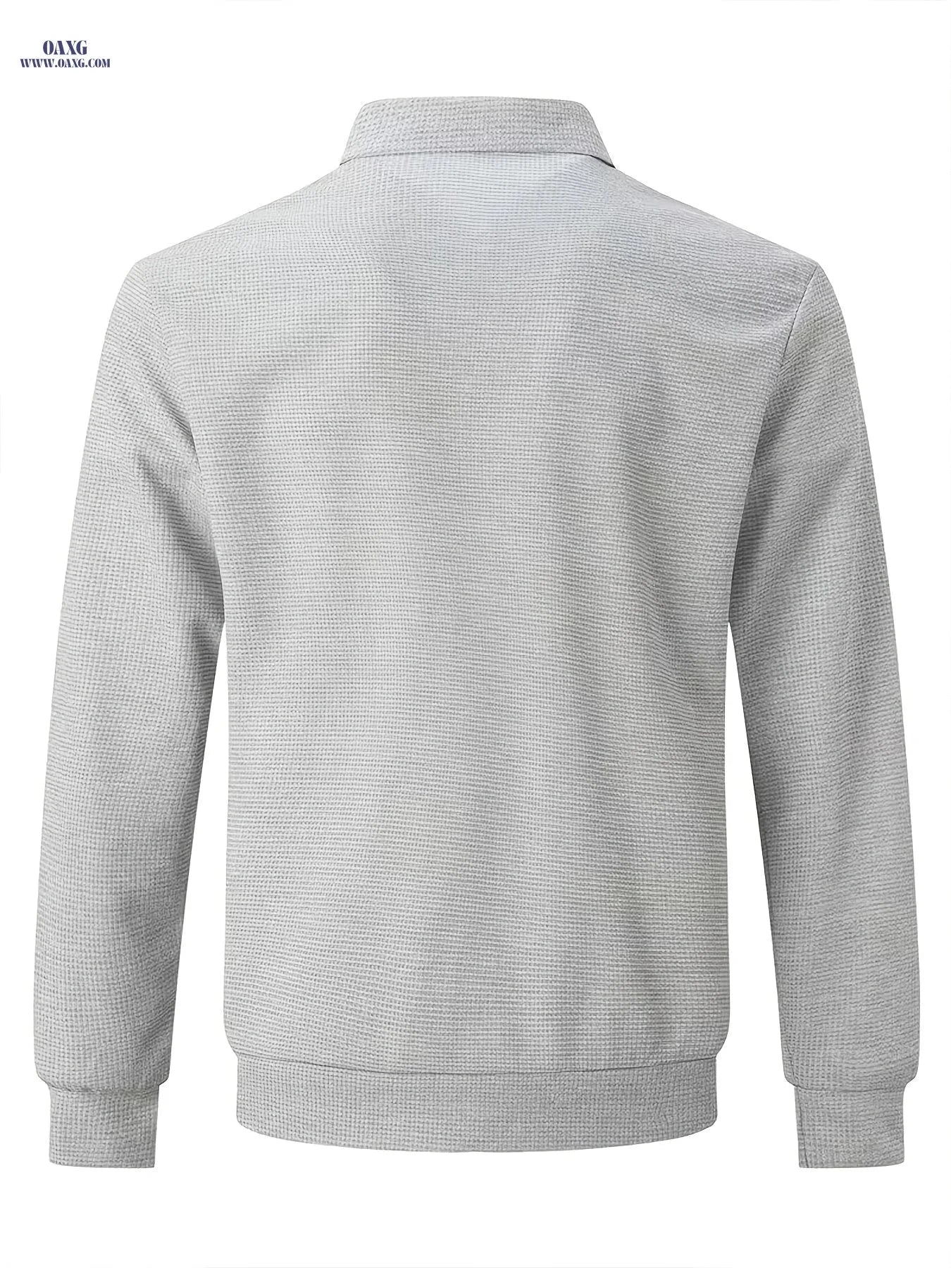 Pearson Men's Solid Zip-Up Waffle Knit Work Jacket - Casual Fit   OAXG 