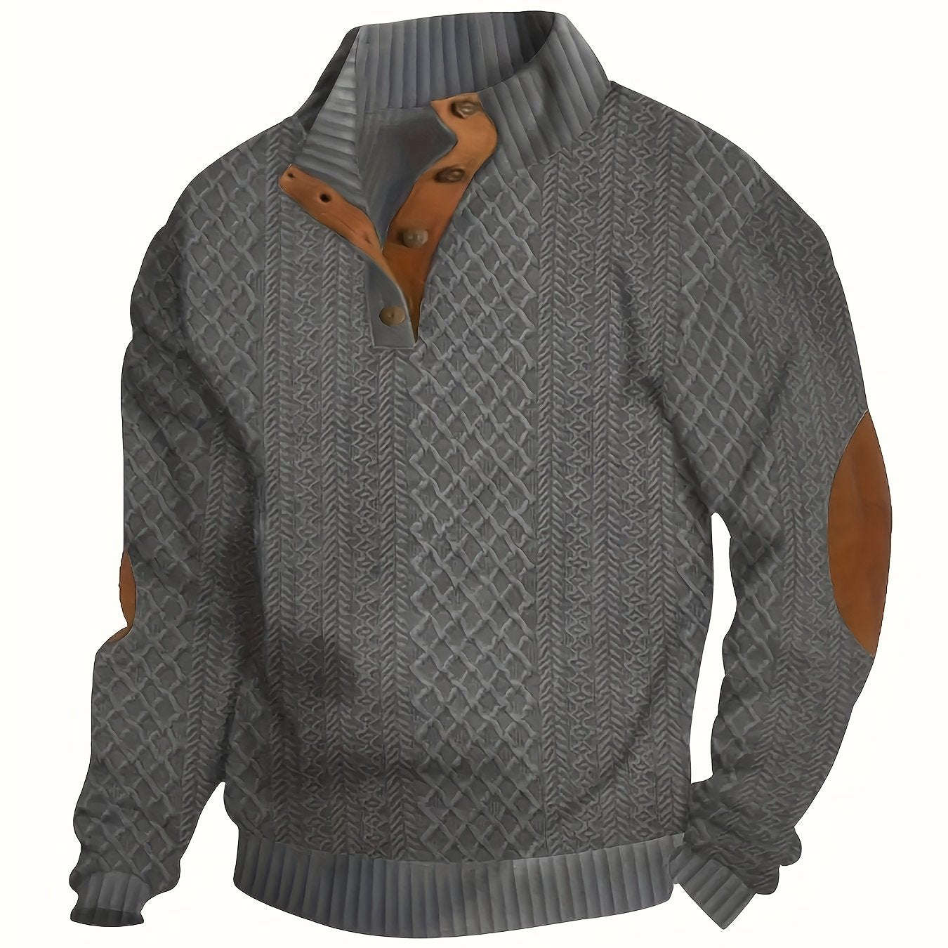 Pearson’s Casual Button-Down Shirt - Men’s Long Sleeve, All-Season Top   OAXG Khaki / FR S