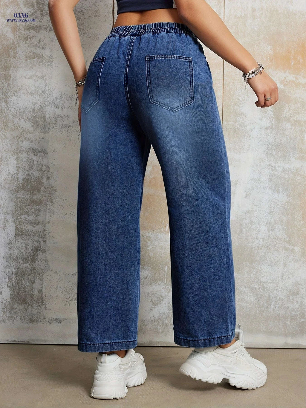 PEIHOT Women's Casual Wide-Leg Pants - Elastic Waist, Cotton Blend   OAXG 