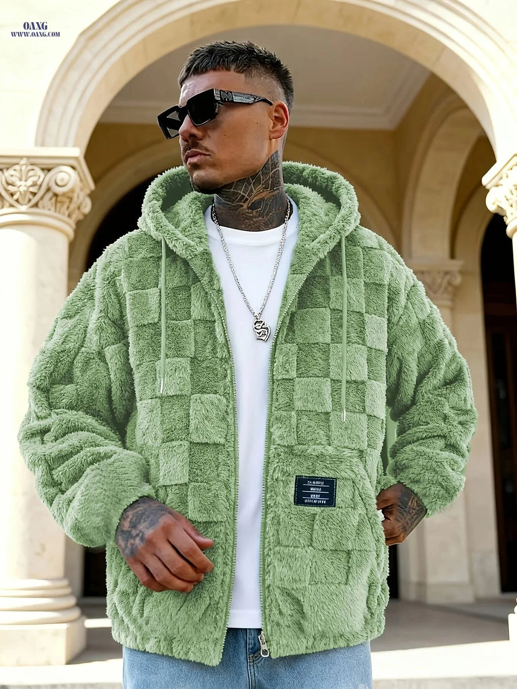 Persun Men's Thickened Hooded Jacket - Warm Casual Outerwear   OAXG 