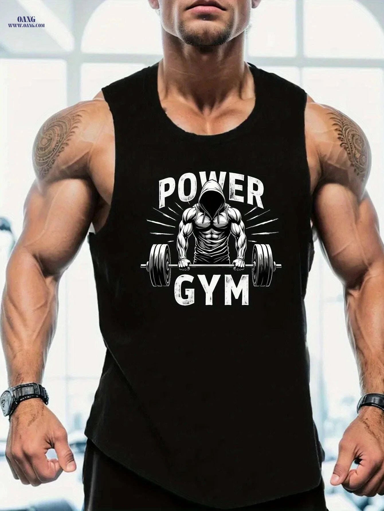 Power Gym Men's Sleeveless Vest - Lightweight Athletic Top for Summer   OAXG 