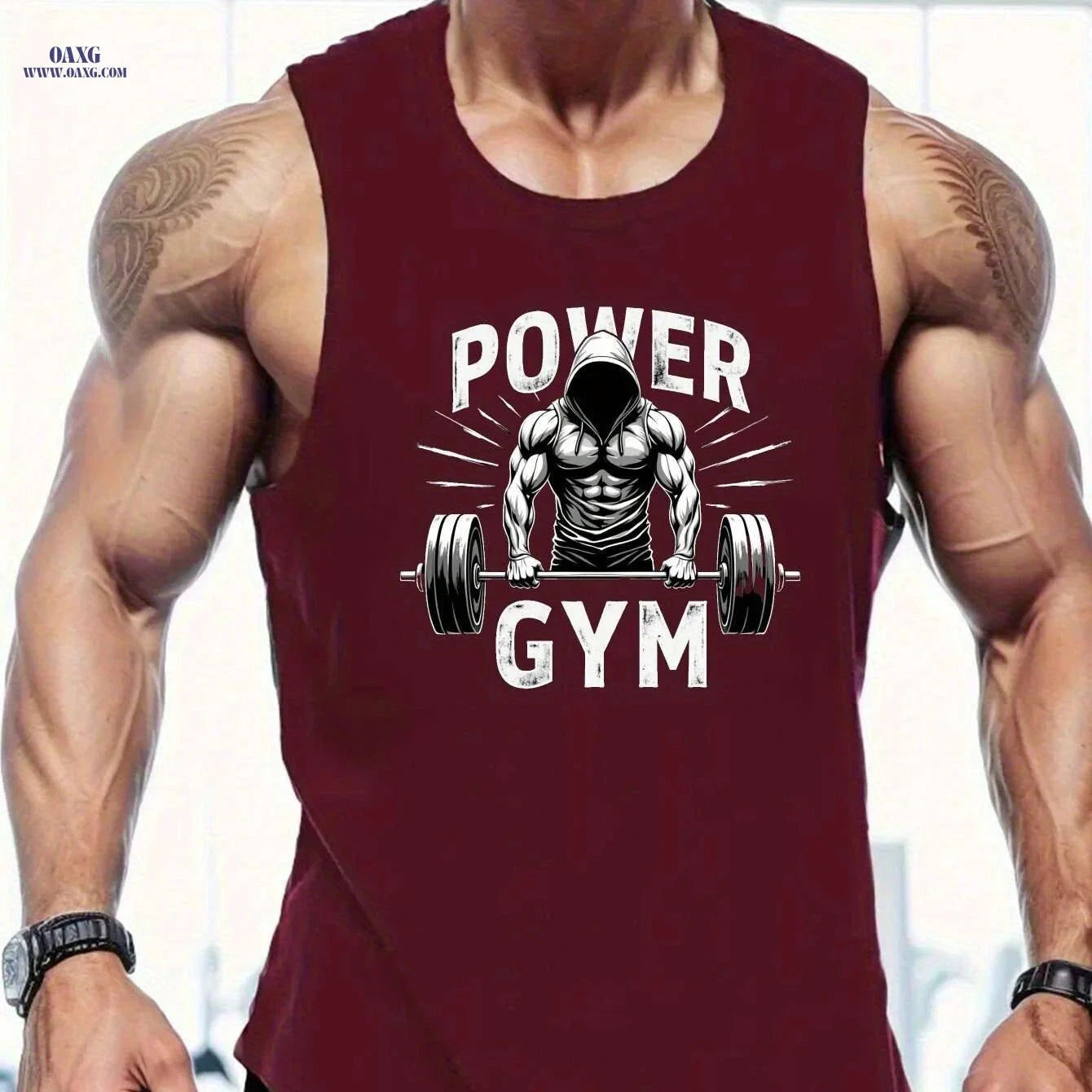 Power Gym Men's Sleeveless Vest - Lightweight Athletic Top for Summer   OAXG Royal Blue / S