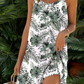 Printed Spaghetti Suspender Dress for Women - Spring/Summer Style   OAXG 