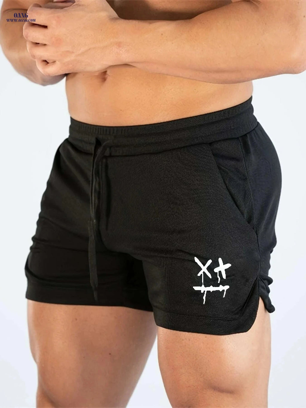 Quick-Dry Athletic Shorts - Breathable Men's Summer Gym and Running   OAXG Navy Blue / US XS