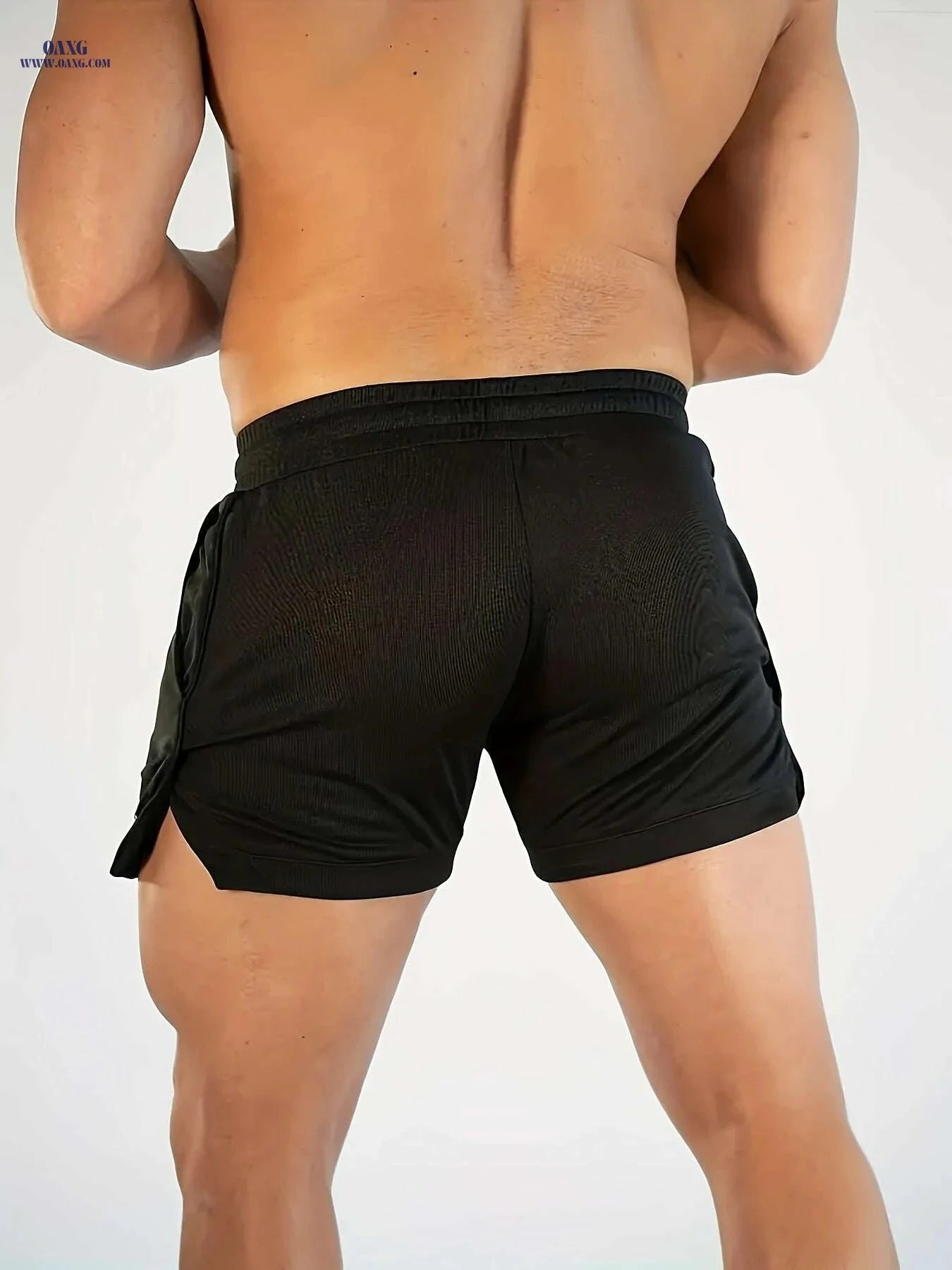 Quick-Dry Athletic Shorts - Breathable Men's Summer Gym and Running   OAXG Navy Blue / US XS