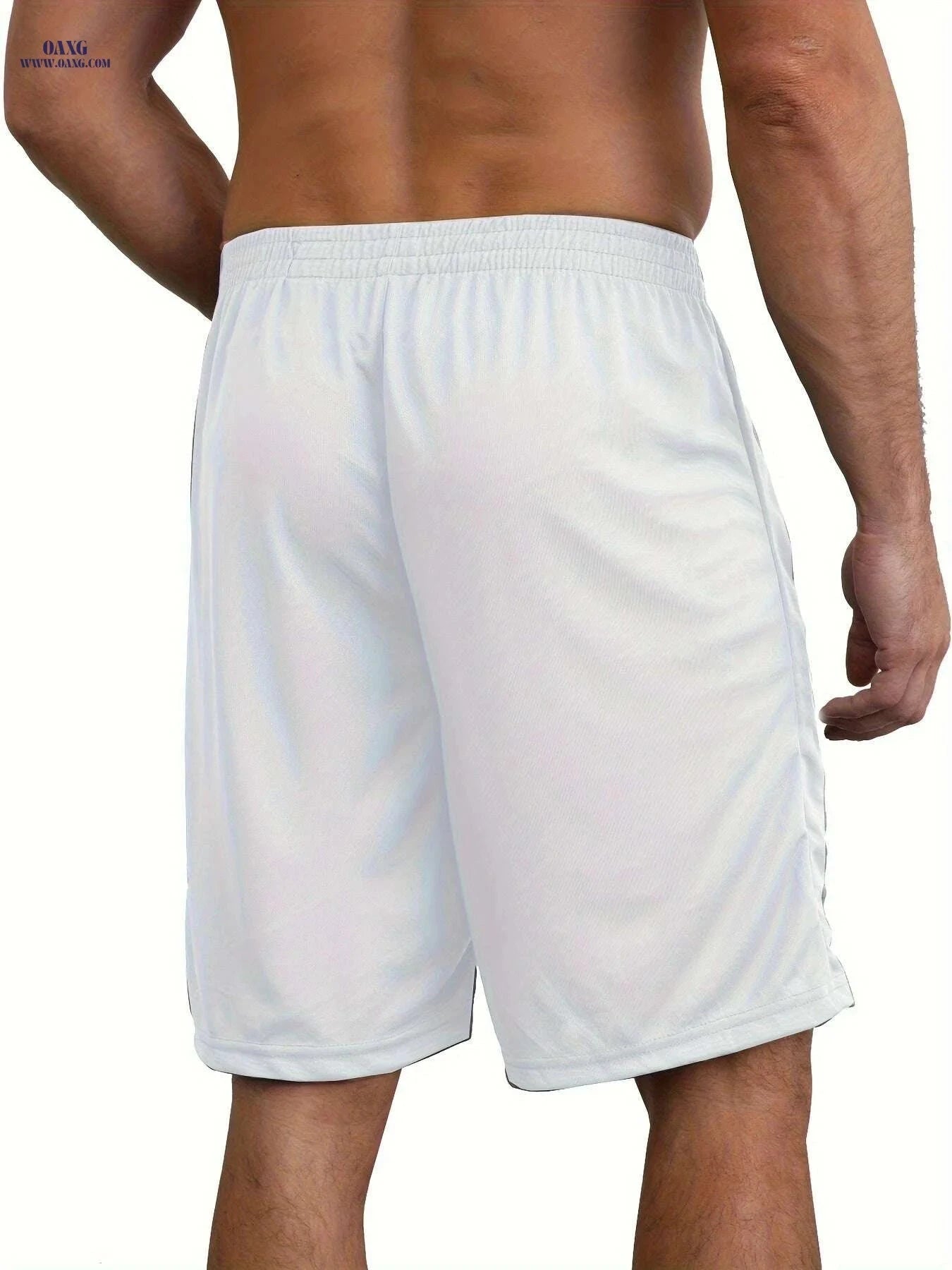 Quick Dry Athletic Shorts - Breathable Polyester with Zip Pockets   OAXG Grey / S
