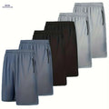 Quick Dry Athletic Shorts - Breathable Polyester with Zip Pockets   OAXG Grey / S