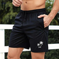 Quick-Dry Men's Beach Shorts - Lightweight Tropical Print for Outdoor Fun   OAXG Black / S