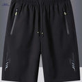 Quick-Dry Men’s Outdoor Sports Shorts - Casual Beach Running Shorts   OAXG Black / FR S