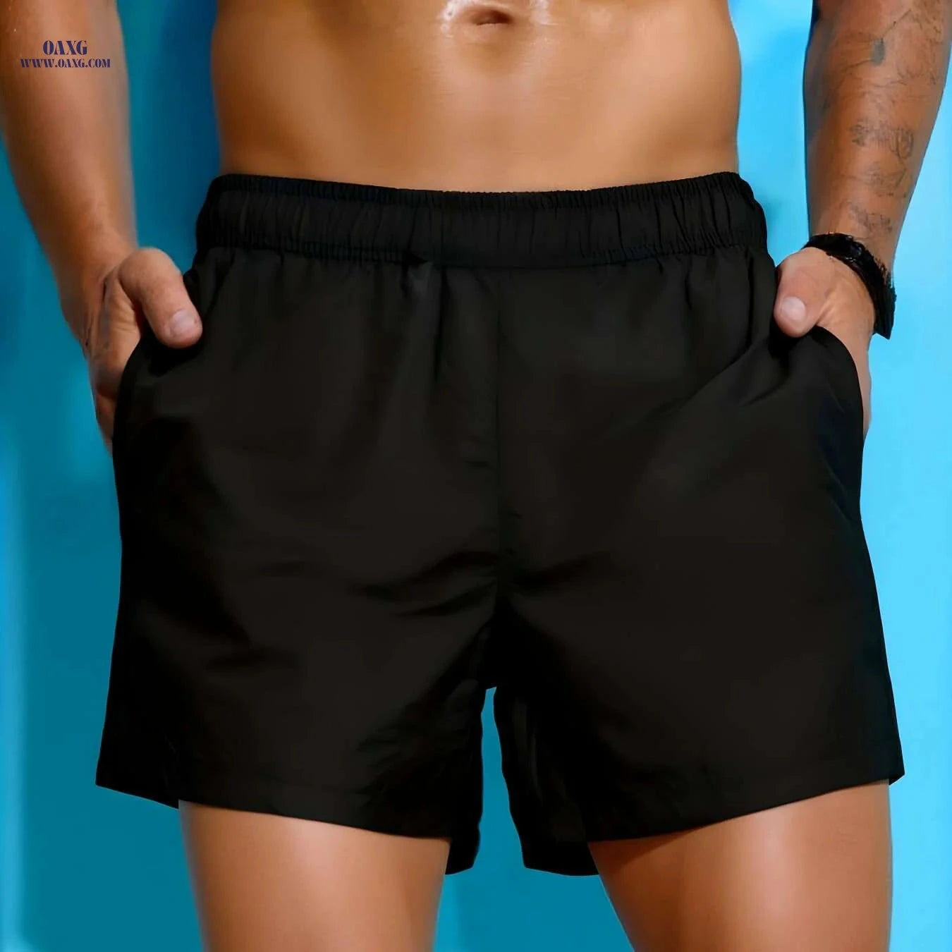 Quick Dry Swim Trunks for Men - Breathable 3 Inch Bathing Shorts   OAXG 