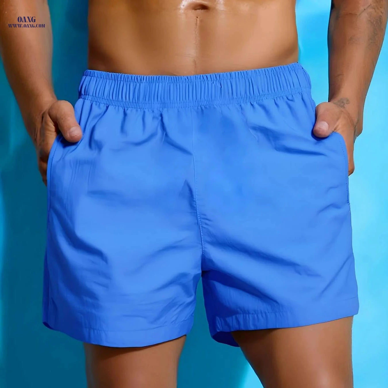 Quick Dry Swim Trunks for Men - Breathable 3 Inch Bathing Shorts   OAXG 