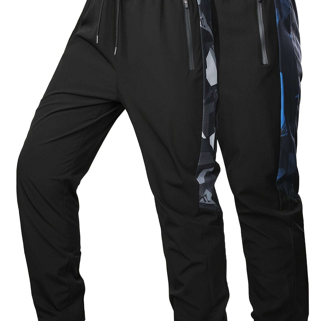 Random Print Men's Casual Sports Pants - 2pcs Set for Fall Wear   OAXG 