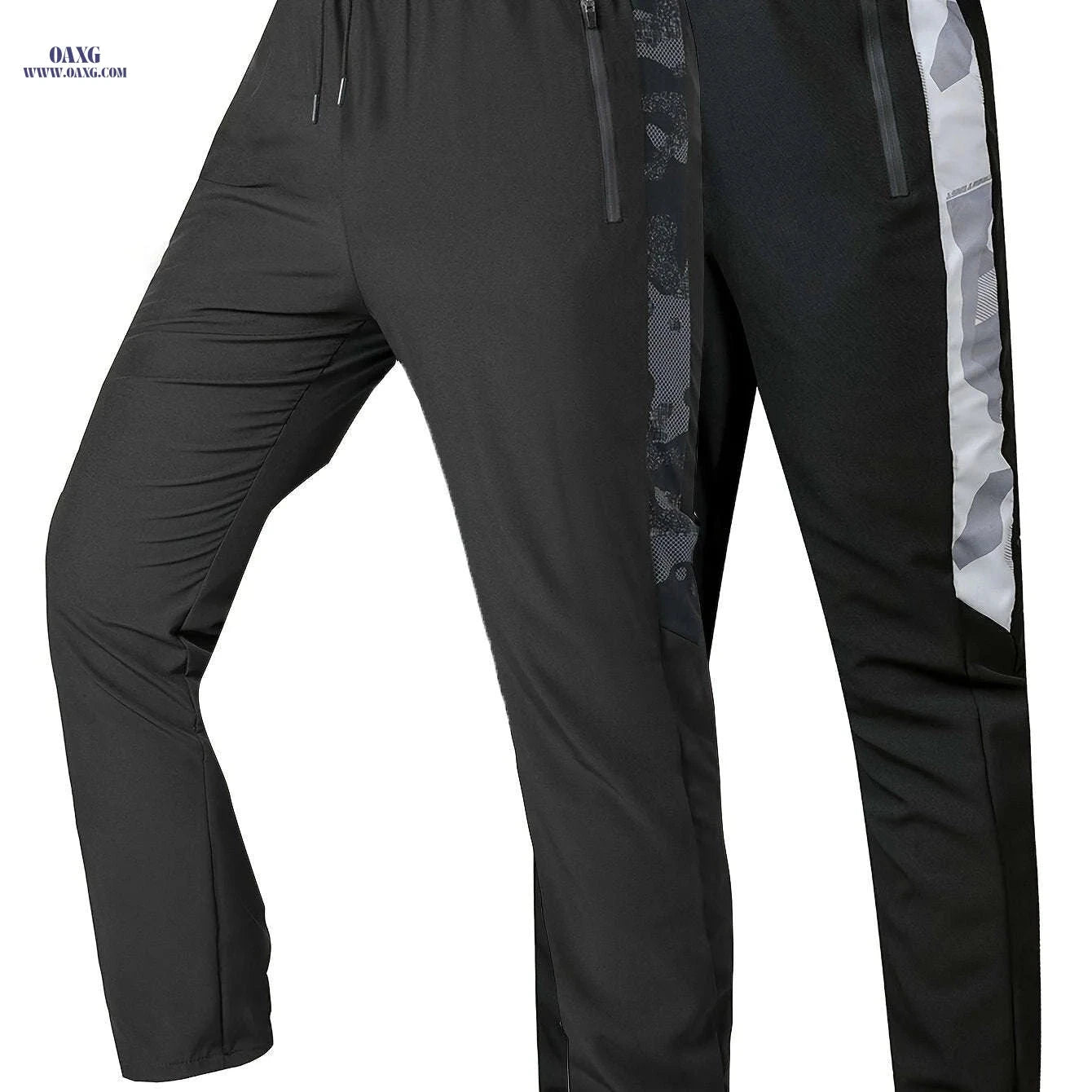Random Print Men's Casual Sports Pants - 2pcs Set for Fall Wear   OAXG 