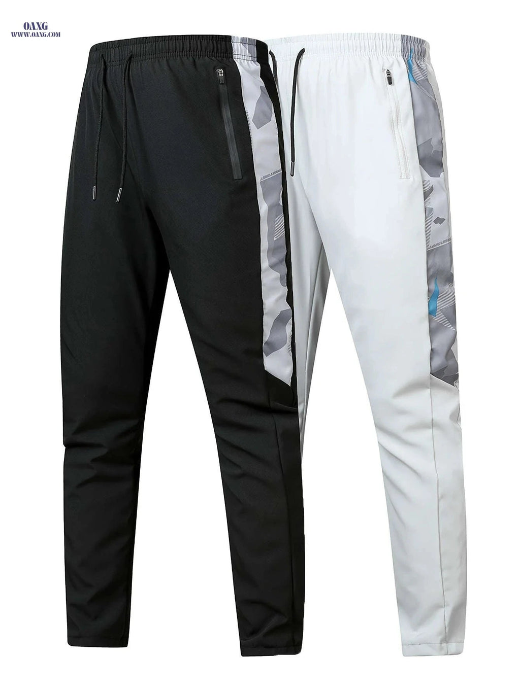 Random Print Men's Casual Sports Pants - 2pcs Set for Fall Wear   OAXG 