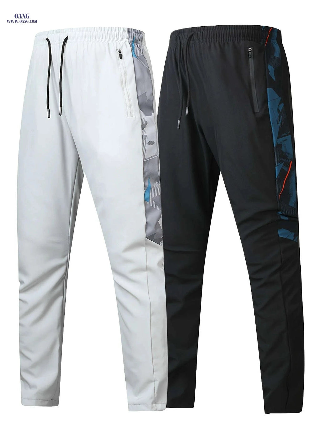 Random Print Men's Casual Sports Pants - 2pcs Set for Fall Wear   OAXG 