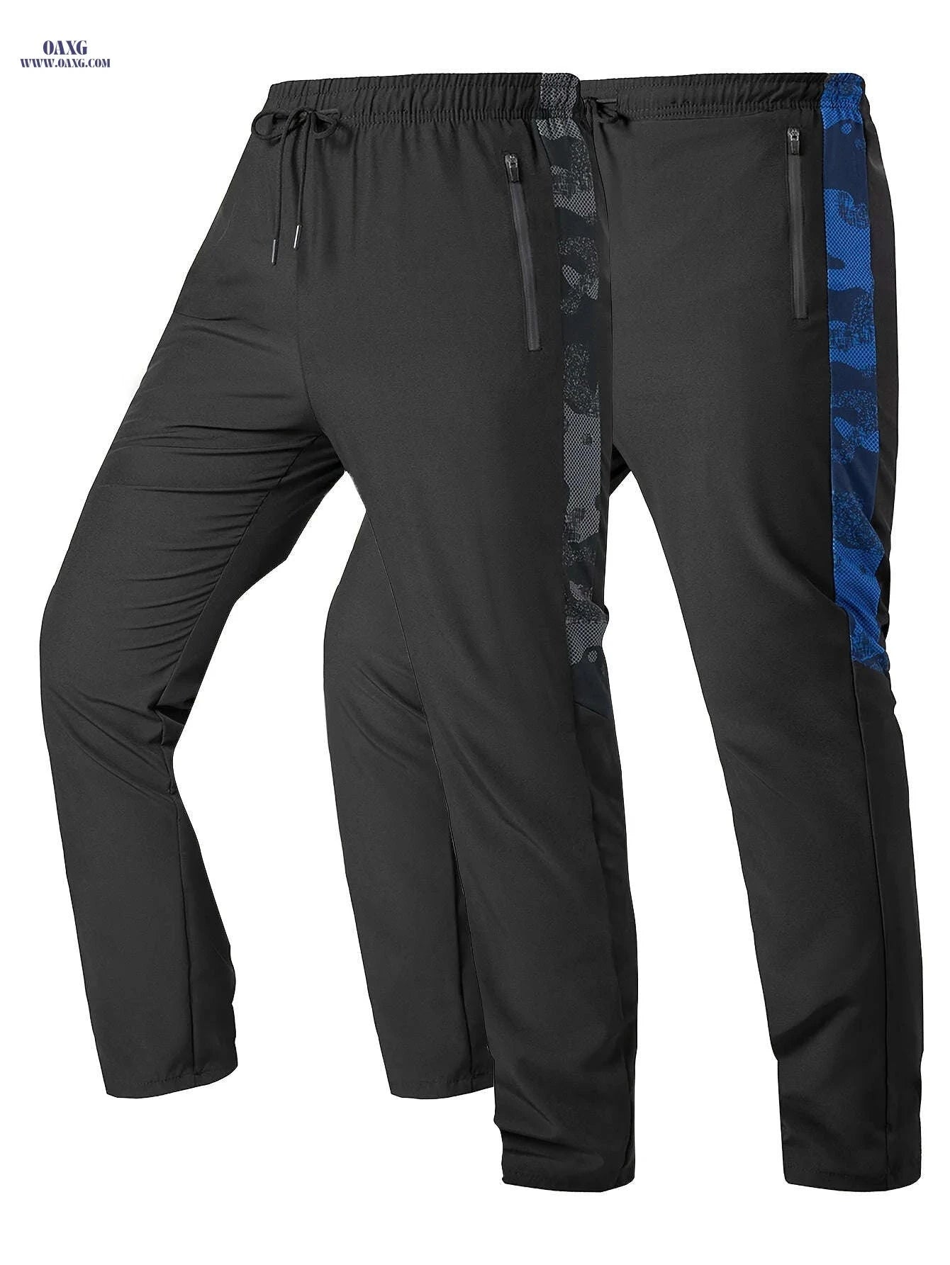 Random Print Men's Casual Sports Pants - 2pcs Set for Fall Wear   OAXG 