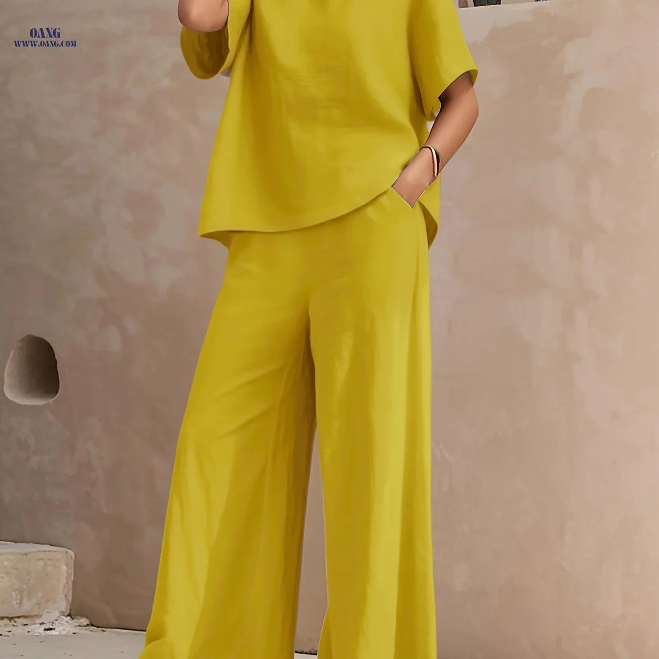 RANLEGE Women's Casual Suit - 100% Polyester, All-Season Wear   OAXG Green / S
