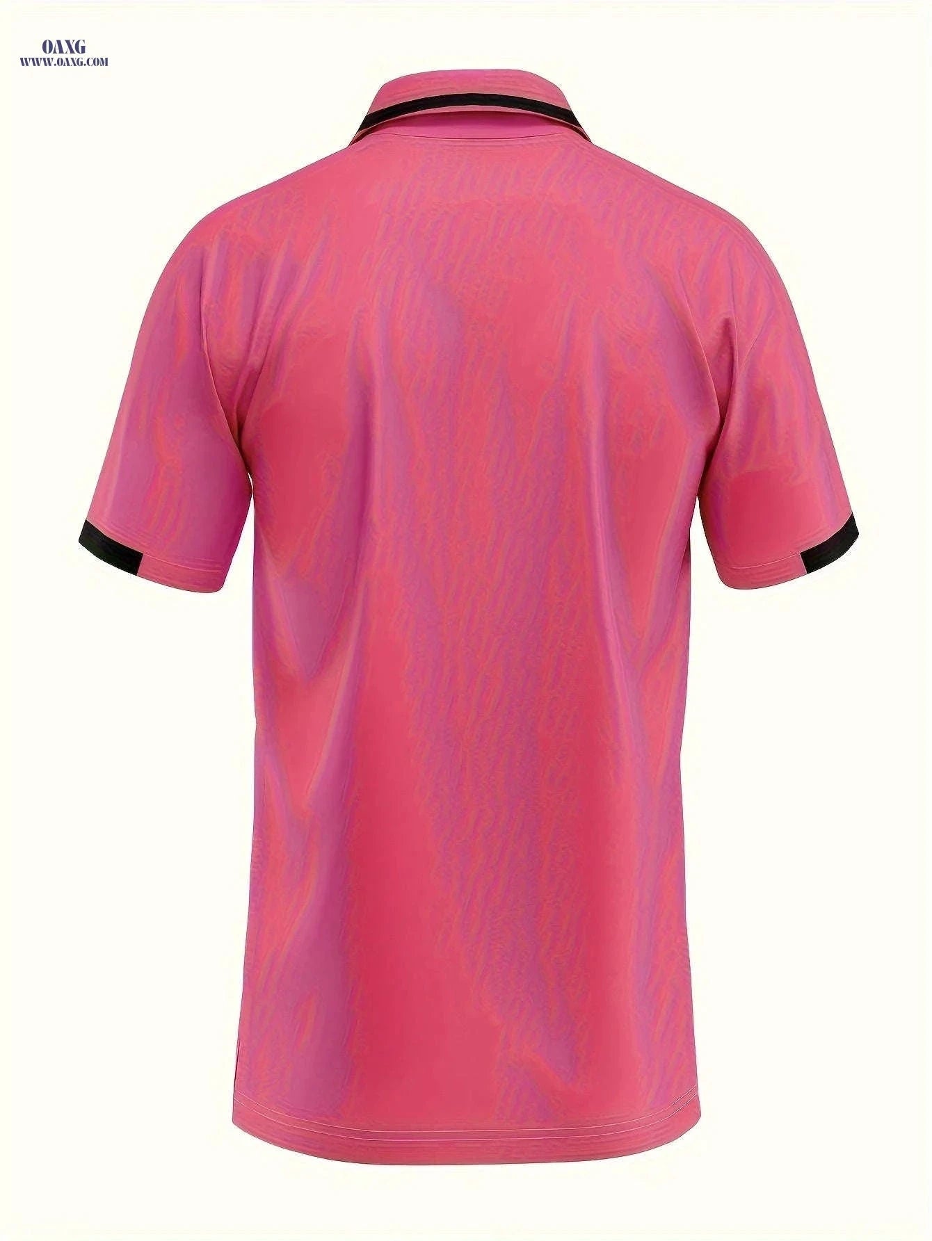RED SPY Men's Summer Fashion Shirt - Casual Short Sleeve, Vibrant Pink   OAXG 