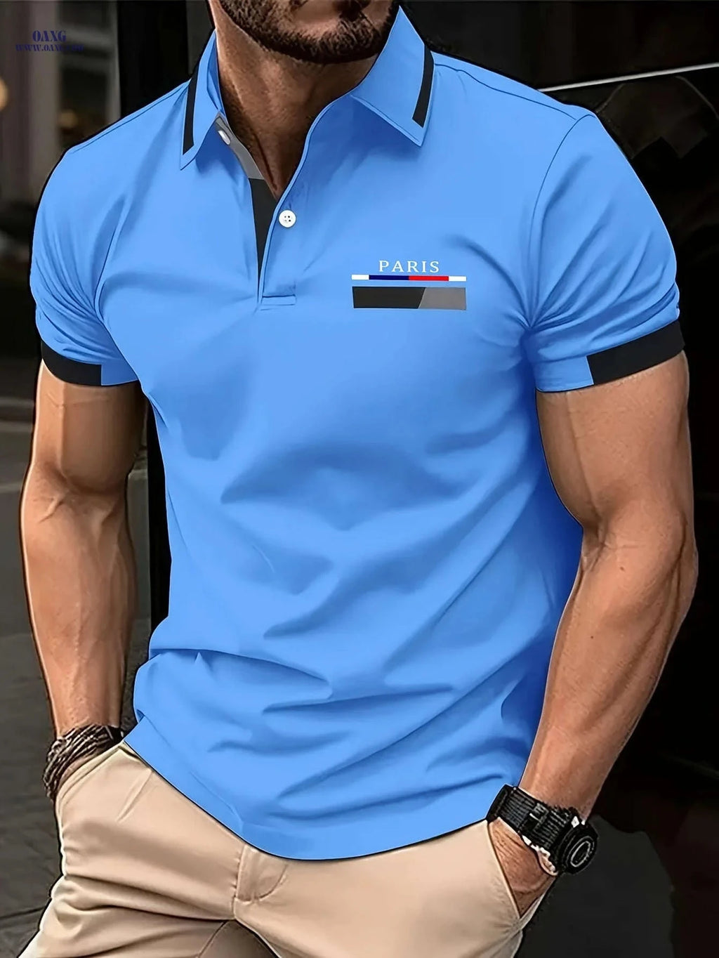 RED SPY Men's Summer Fashion Shirt - Casual Short Sleeve, Vibrant Pink   OAXG 
