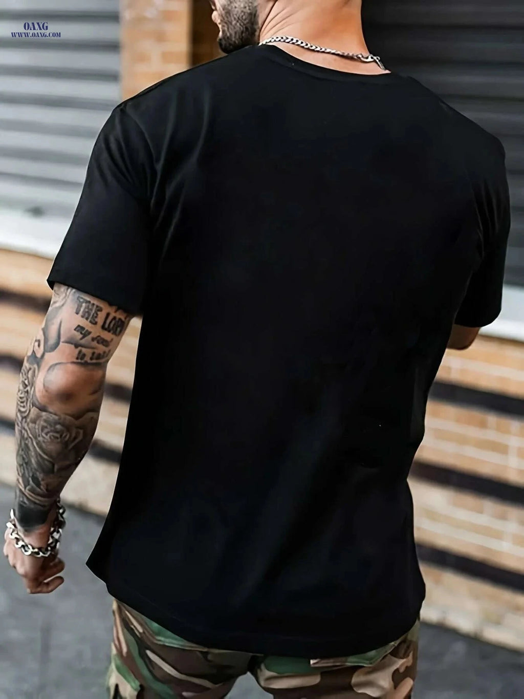Rock And Roll Print T-Shirt for Men - Casual Crew Neck Tee   OAXG 