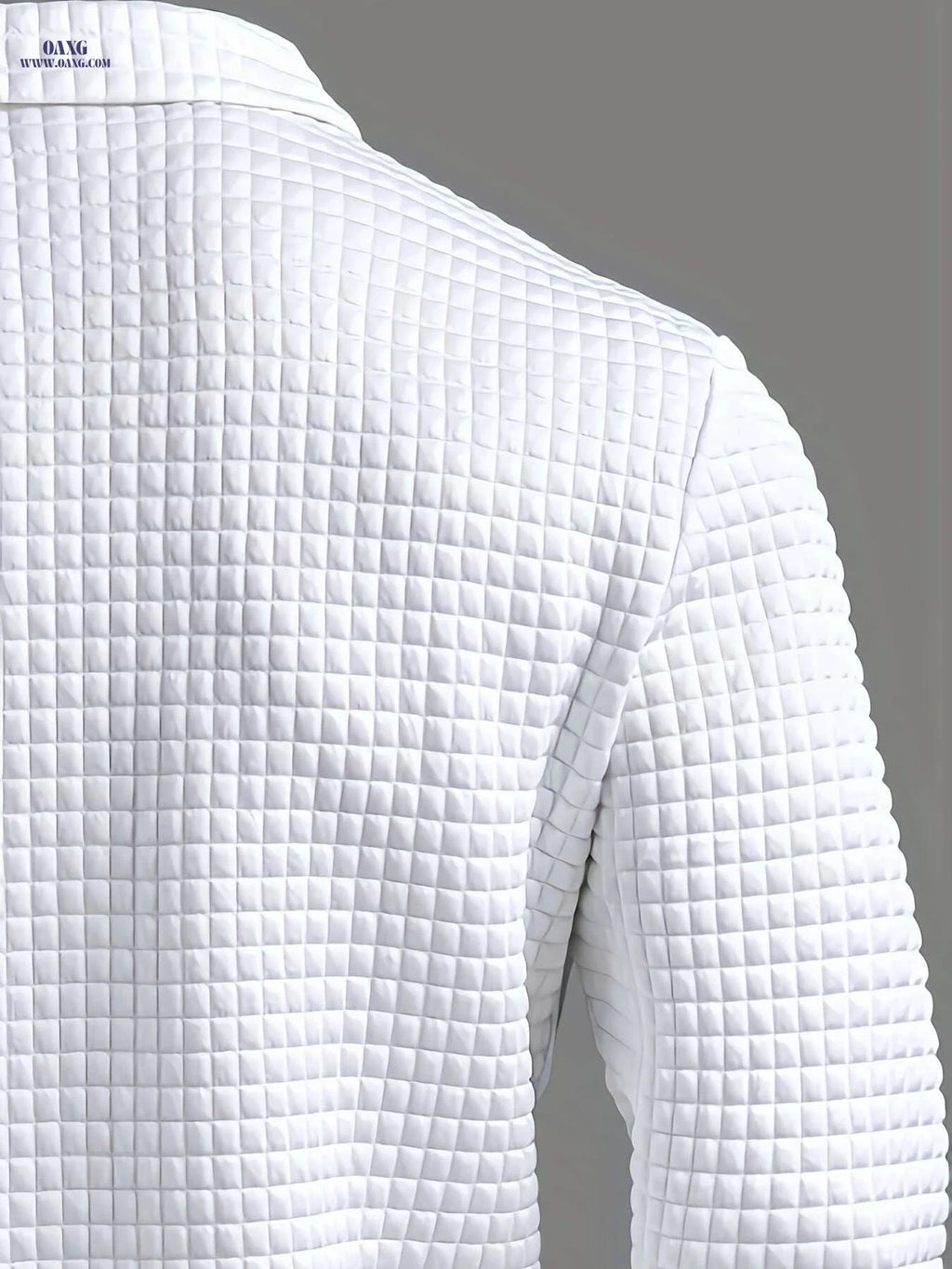 ROYALBOY Men's Long Sleeve Button-Up Shirt - Wrinkle-Resistant Casual Fit   OAXG White / S