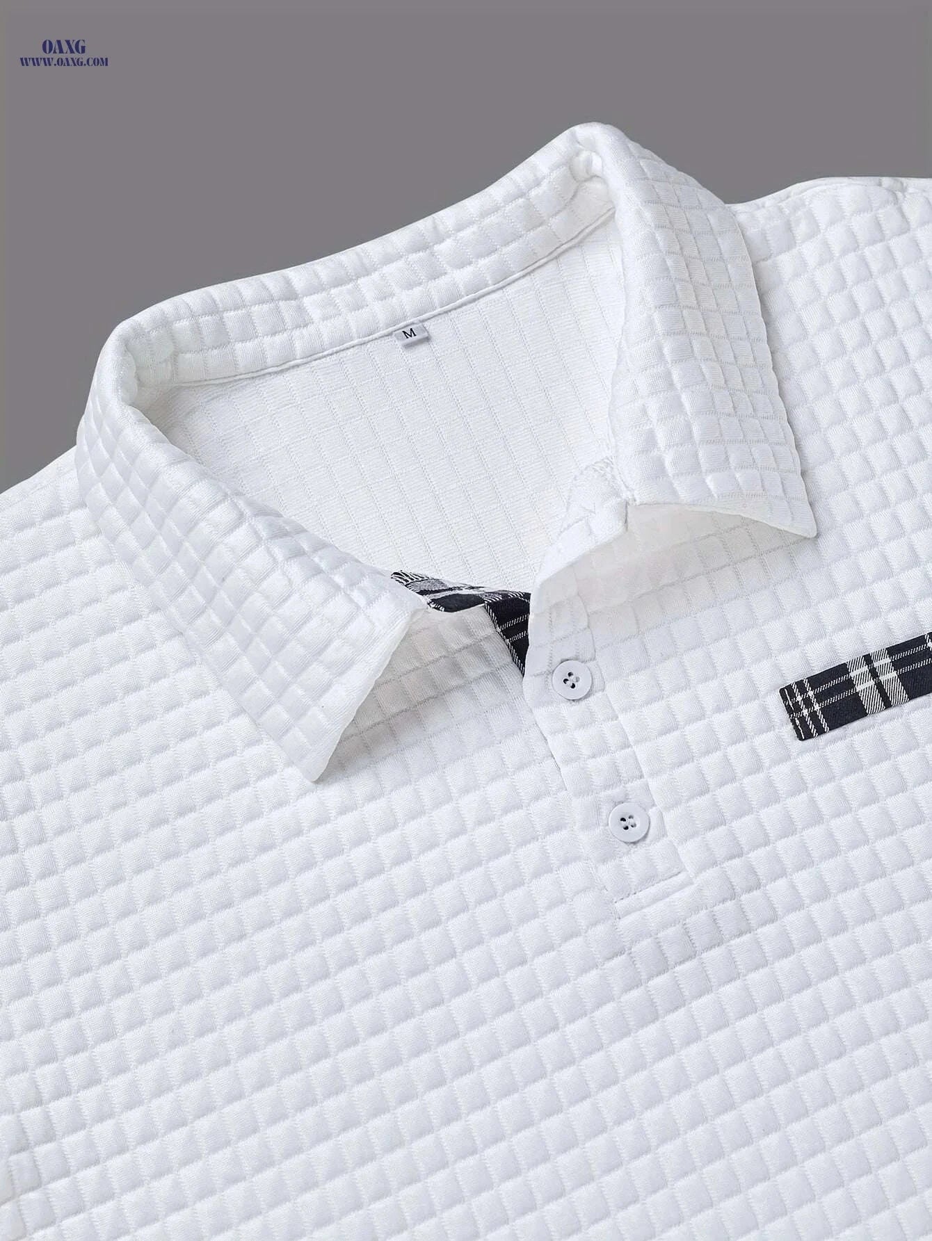 ROYALBOY Men's Long Sleeve Button-Up Shirt - Wrinkle-Resistant Casual Fit   OAXG White / S