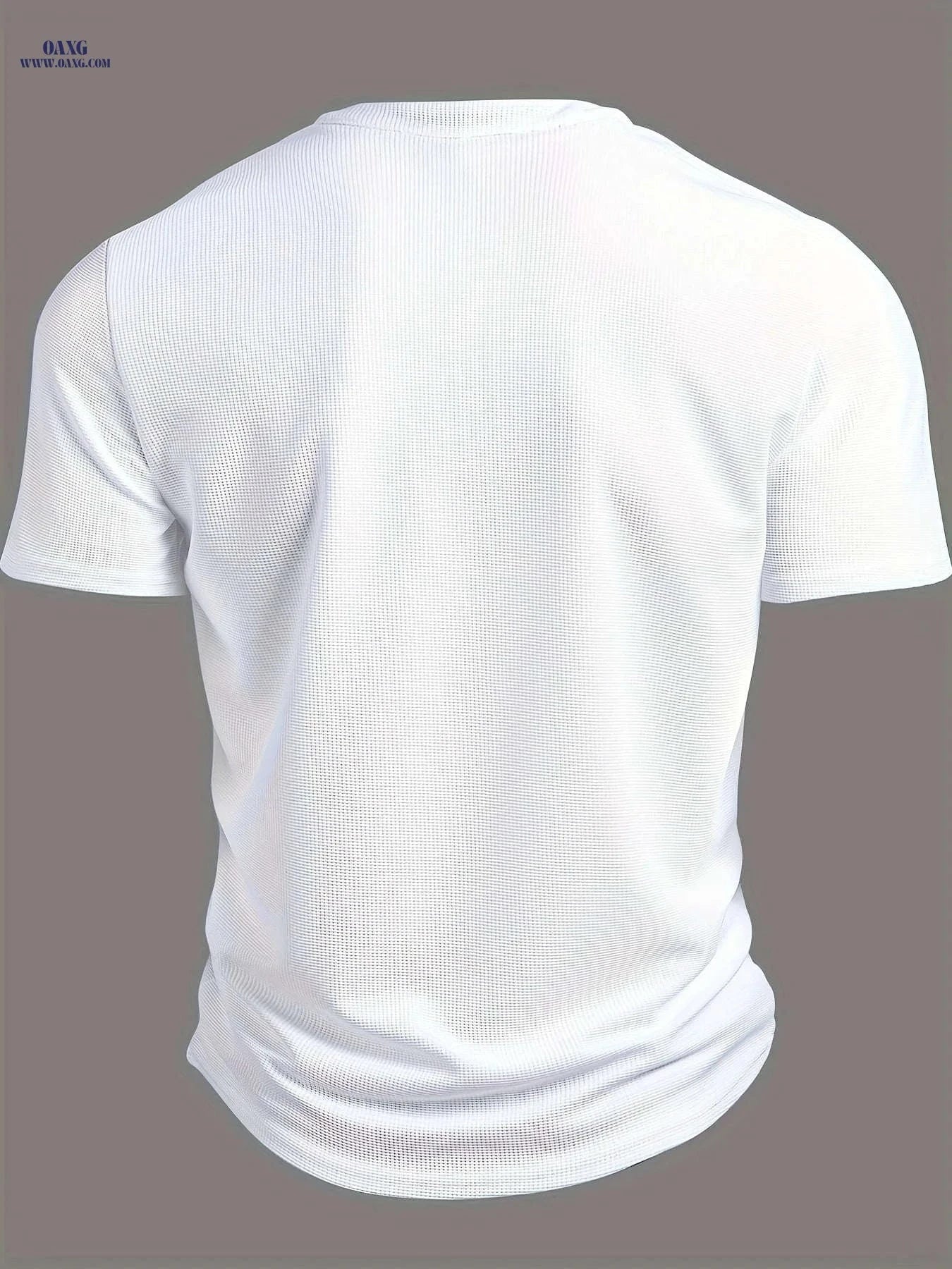 ROYALBOY Men's V-Neck Henley Shirt - Summer Casual Color Block Top   OAXG White / FR S