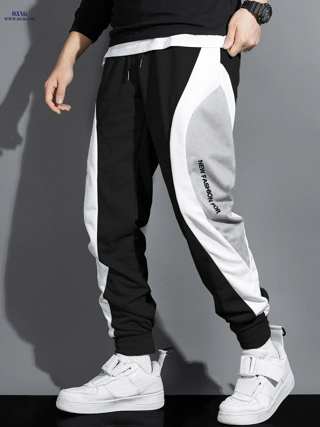 Set of 3 Fashion Slacks - Comfortable Sports Sweatpants for Every Occasion   OAXG Mixed Color / S