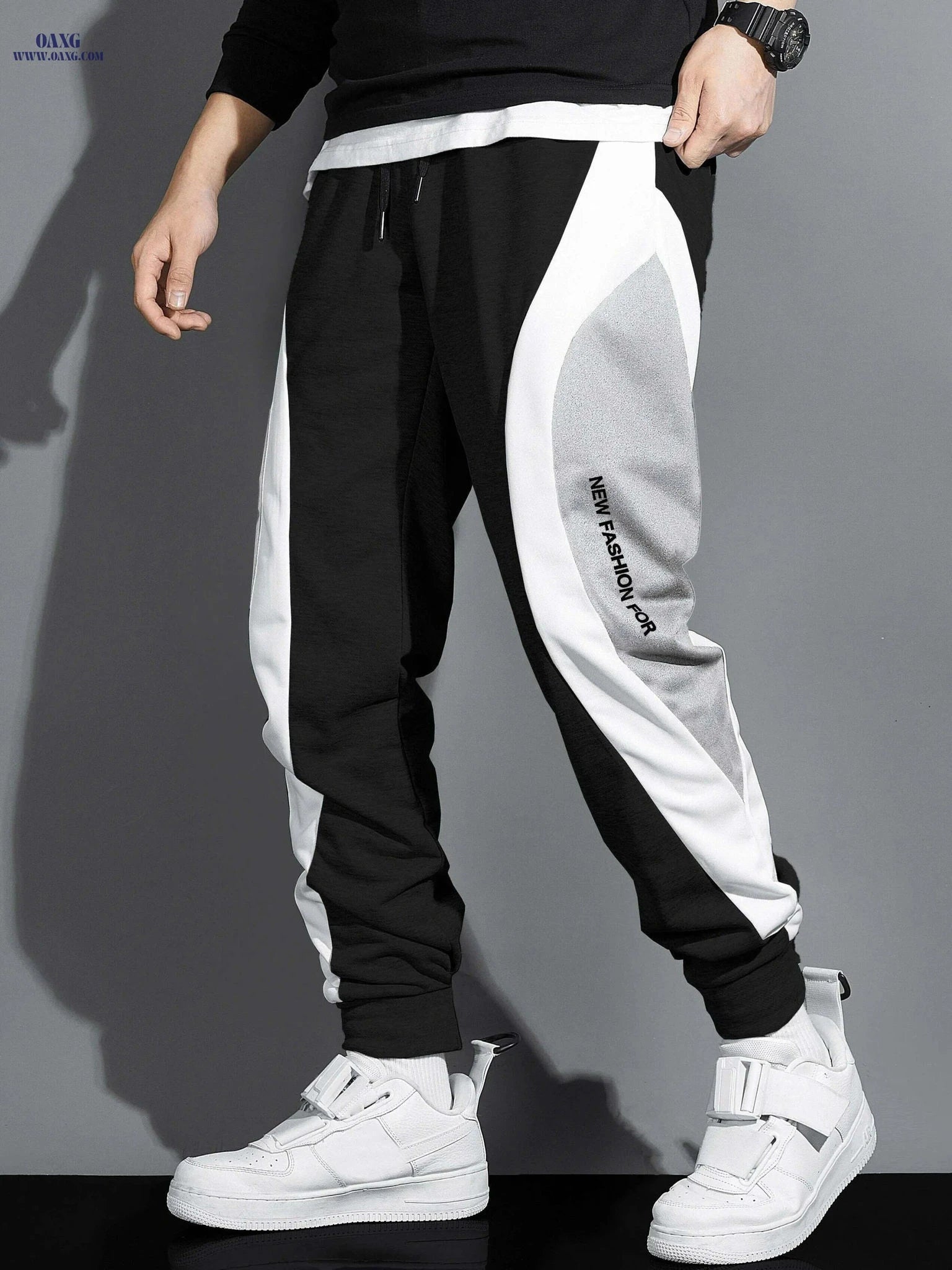 Set of 3 Fashion Slacks - Comfortable Sports Sweatpants for Every Occasion   OAXG Mixed Color / S