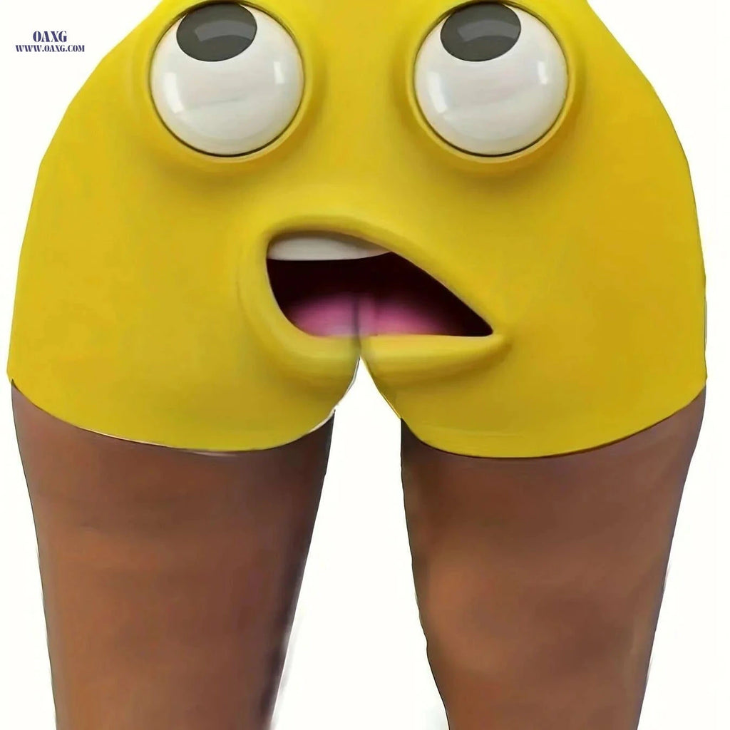 Sexy Face Print Shorts - 8-Bit Gaming Design for Casual Summer Fun   OAXG 