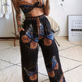 Sexy Strapless Wide-Leg Pants Set - Summer Women's Clothing   OAXG Black / S