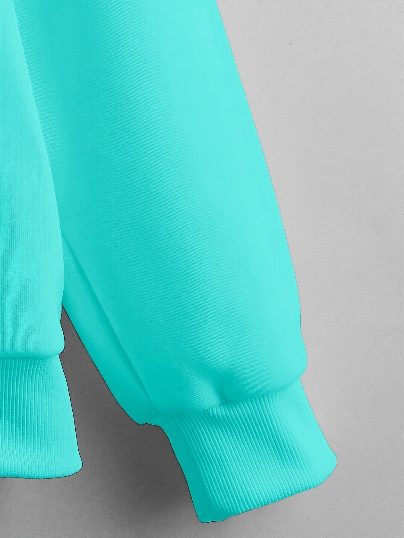 Solid Color Zipper Hooded Sweatshirt Women'S Autumn And Winter Fleece Thickened Kangaroo Pocket Fashion Cardigan Long-Sleeved Casual Sports Top Tide   OAXG Lake Blue / Asian M