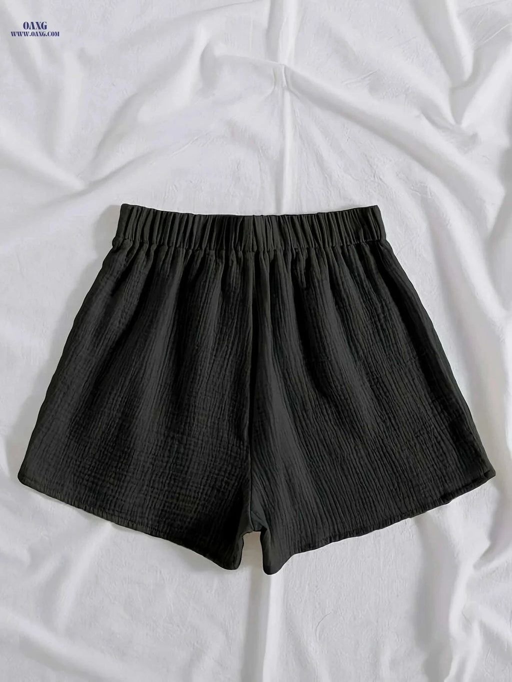 Solid High Waist Casual Shorts for Women - Perfect for Spring & Summer   OAXG 