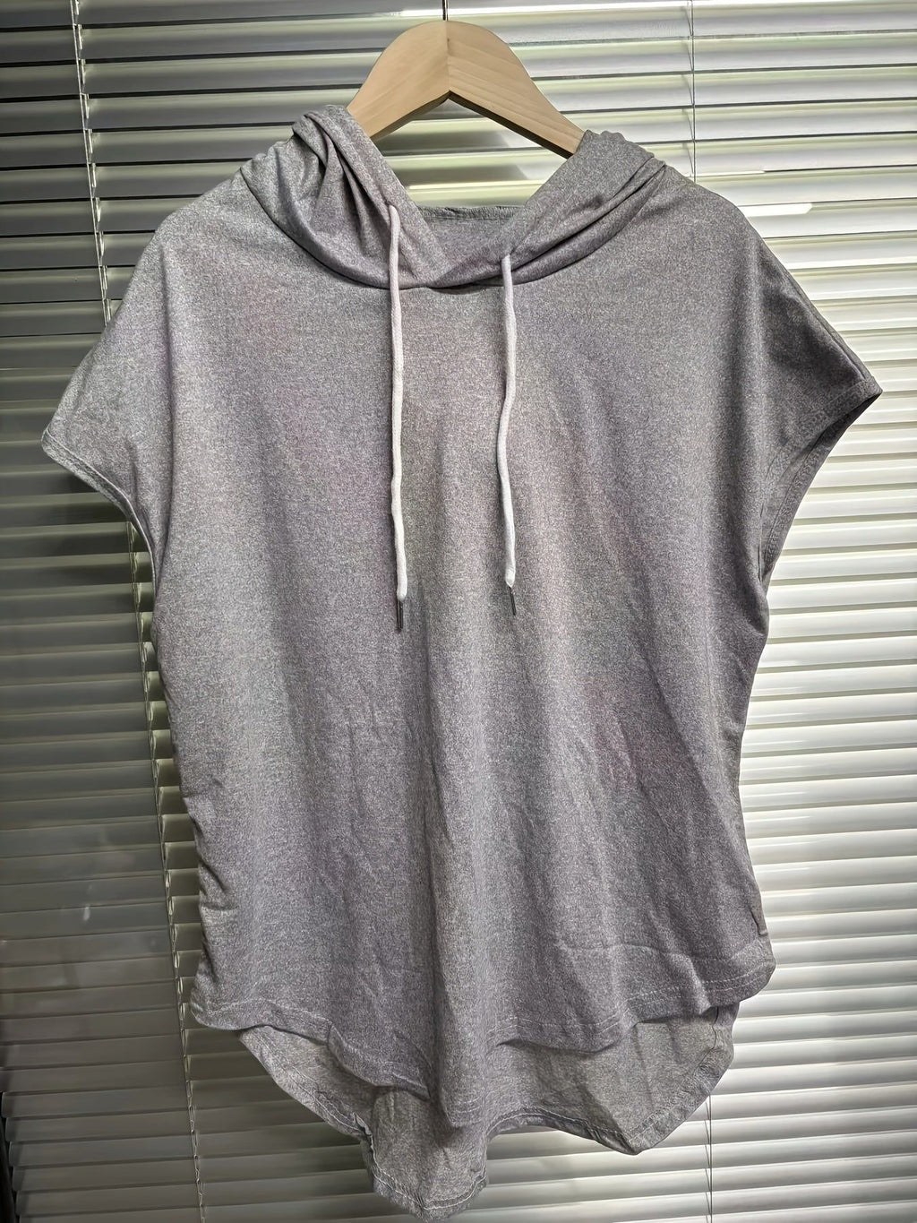 Spring Summer Hooded Sweatshirt - Casual Solid Color Fashion Top   OAXG Black / S