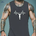 Standard Size Men's Lifting Vest - Casual Fit, Summer Ready   OAXG Slate Grey / S