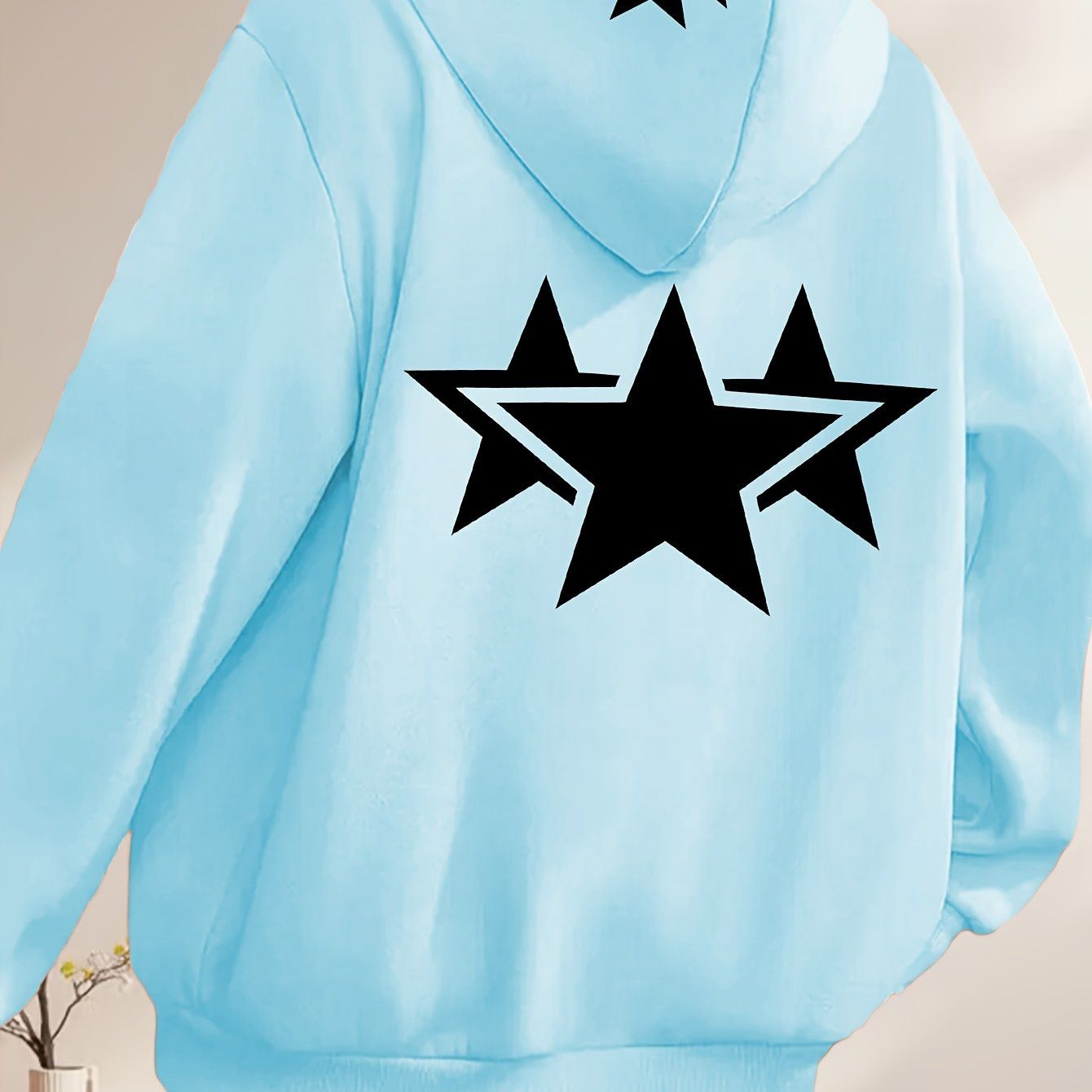 Starry Art Double Pattern Printed - Y2K Casual Style Zip-Up Hoodie - a Fashionable And Comfortable Zip-Up Jacket with Pockets - Suitable for Casual Sportswear in Spring, Autumn, And Winter, Stylish Casual Jacket | Comfortable Fabric   OAXG Grey