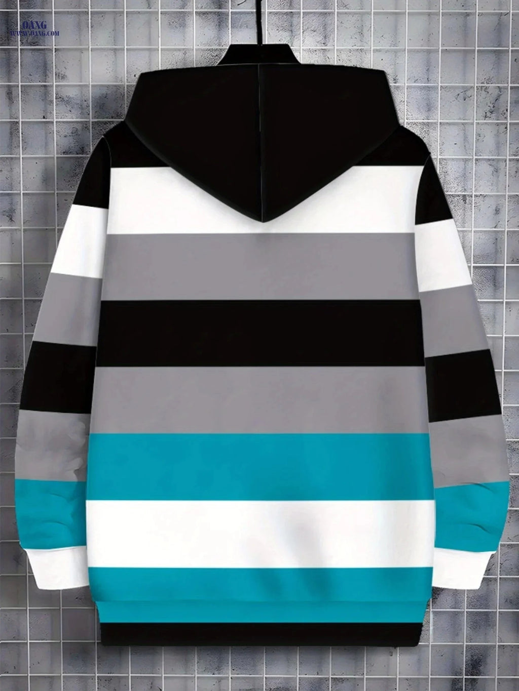 Striped Lightweight Hoodie - Casual Fall/Winter Style for Men   OAXG Multicolor / FR M