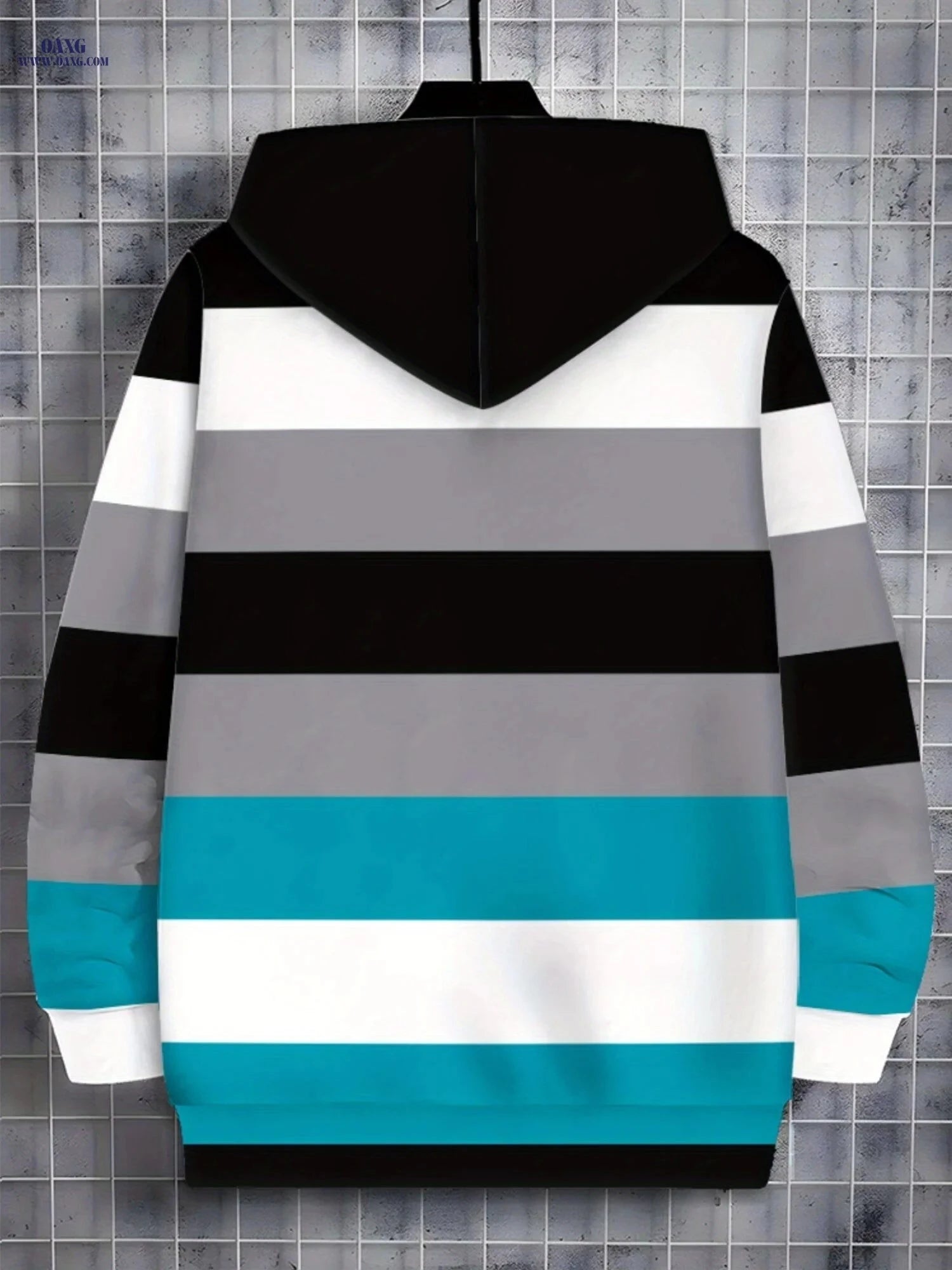 Striped Lightweight Hoodie - Casual Fall/Winter Style for Men   OAXG Multicolor / FR M