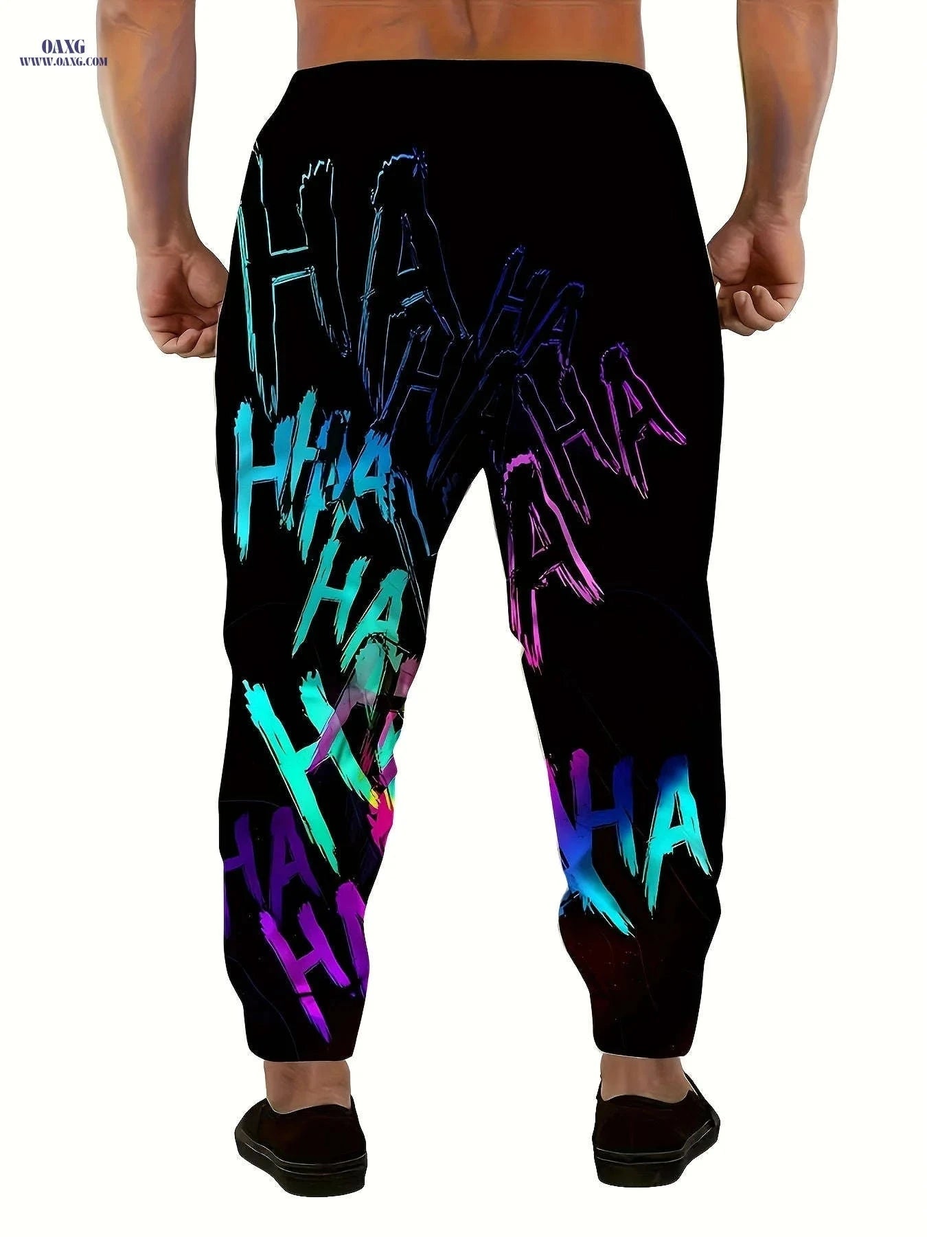 Stylish 3D Abstract Graffiti Sweatpants - Drawstring & Pockets   OAXG 